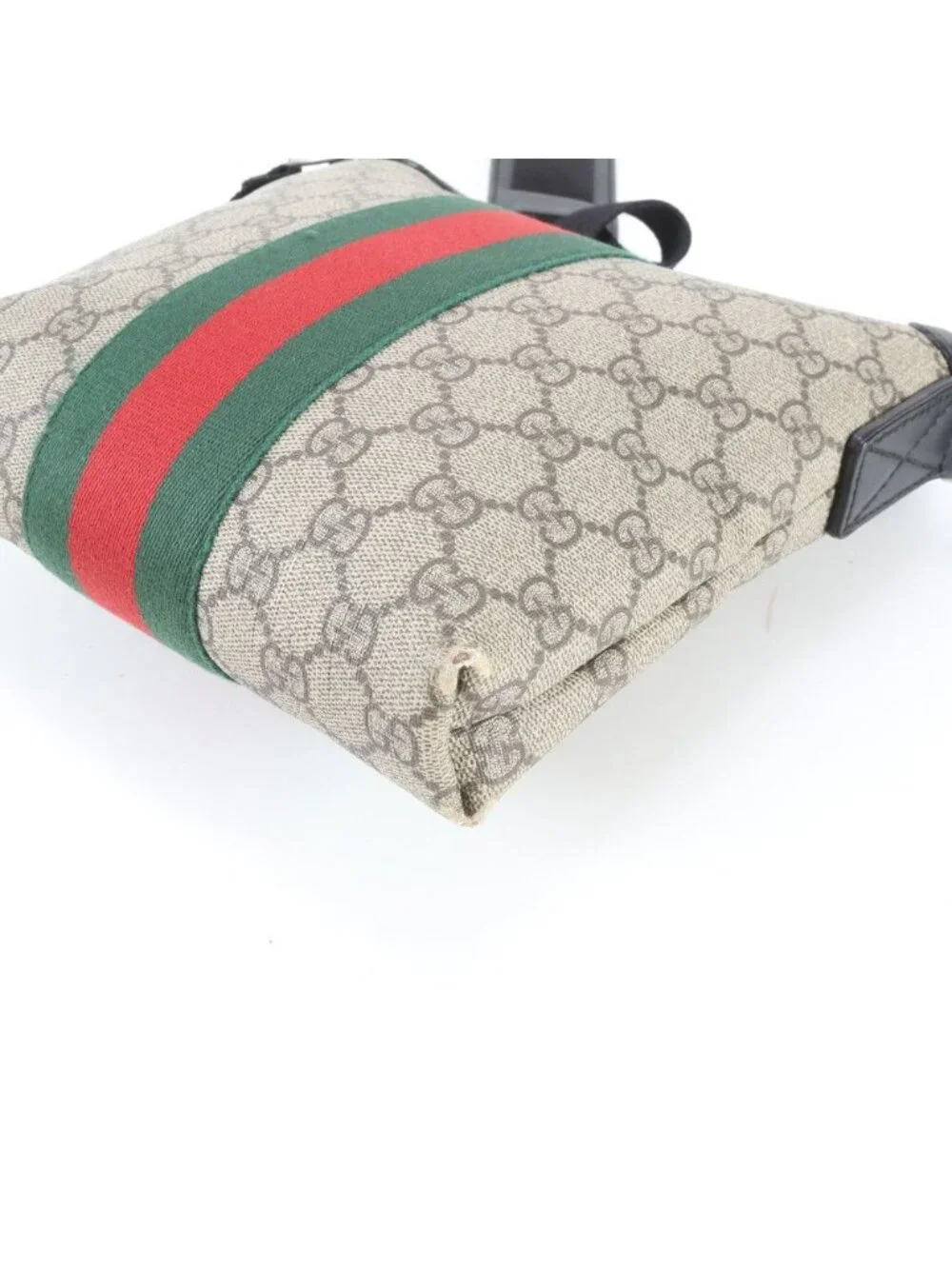 ★SOLD★ Gucci GG Supreme Sherry Line Leather Shoulder Bag Crossbody Messenger - Picture 8 of 11
